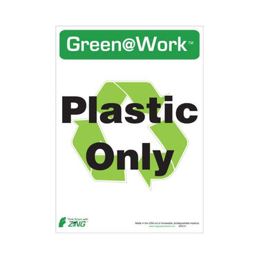 ZING Green At Work Label, 14x10, 5/PK- Model 2031S